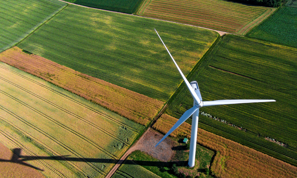 wind farm stock image